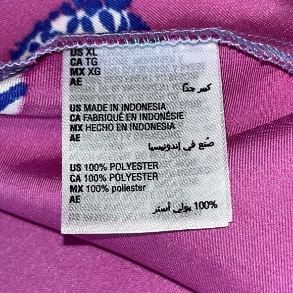 JM Collection Womens Printed‎ Swing Dress Pink  And Blue Size XL - Picture 9 of 11